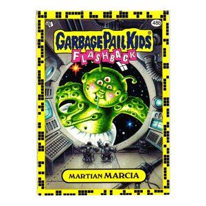 Garbage Pail Kids Flashback Martian Marcia 48b Trading Card GPK Sticker Yellow